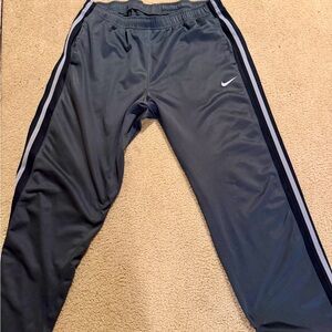 Nike Charcoal Joggers with Black and White Accents
